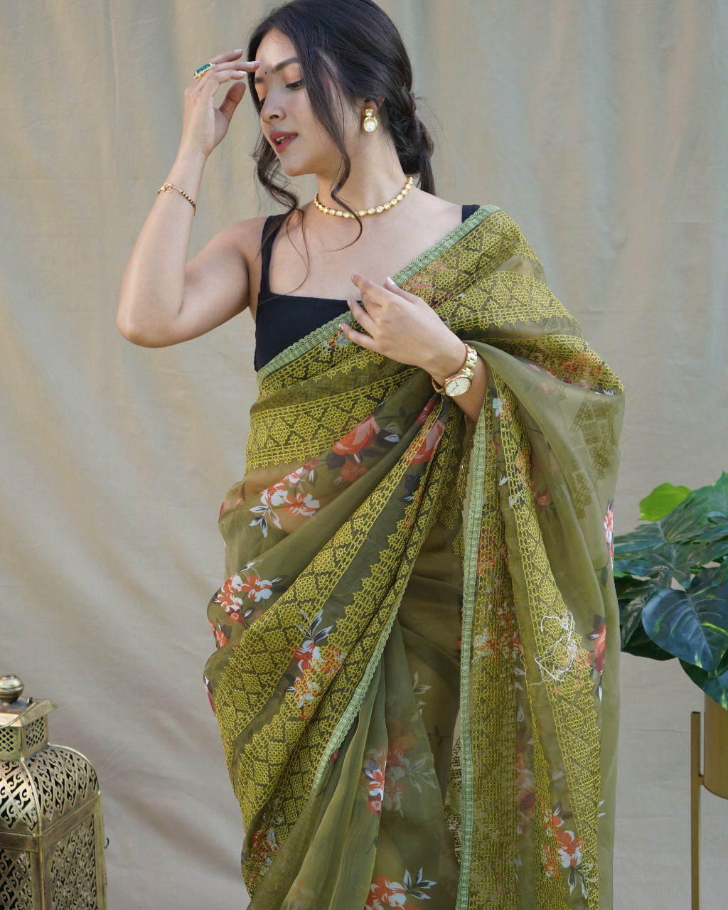 Nitya 1 New Designer Party Wear Organza Latest Saree Collection